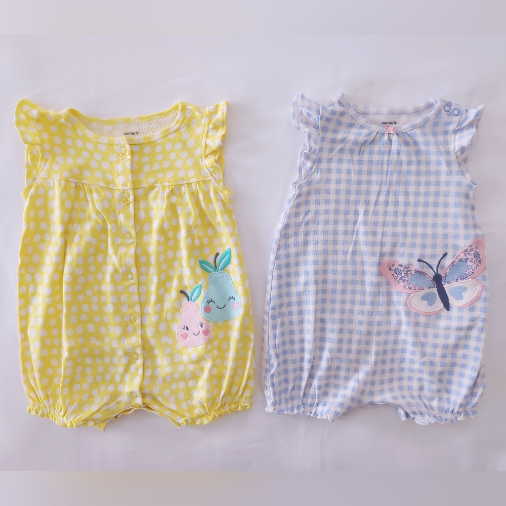 Bundle of 2 summer rompers - Size 18m